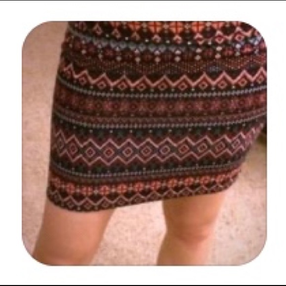 NWT Aztec Mini Skirt - Picture 2 of 2